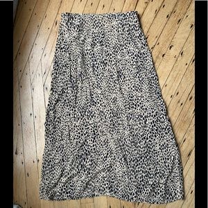 Brandy Melville cheetah print midi Skirt
